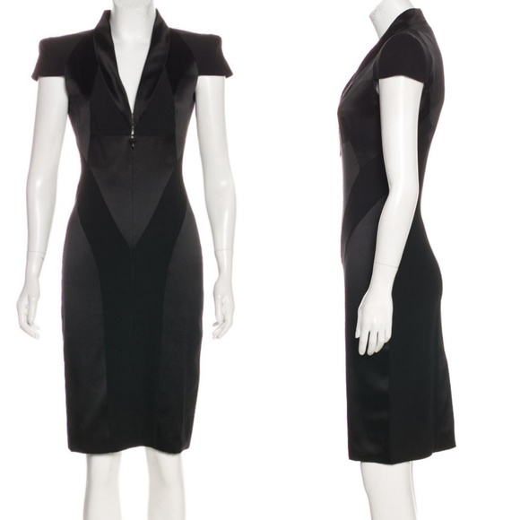 Alexander McQueen Structured Shoulder Dress - Picture 2 of 4